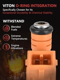 HYR Conjunto 6 Injetores Combustível 4 Furos Jeep 4.0L 1989-1998 - Performance e Economia - imagem 3