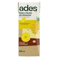 Pack Bebida a Base de Soja Sabor Abacaxi 200ml Ades - 6 Unidades - imagem 2