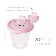 Kit 6 Copos Infantis com Bico de Transição - 200ml - Treinamento para Bebês e Crianças - imagem 4