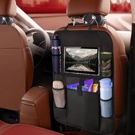 Organizador de Carro Banco Traseiro: Proteção, Tablet e 6 Bolsos para Viagens Tranquilas - imagem 2