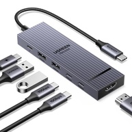 UGREEN Revodok Pro Hub USB C 6 em 1, Adaptador Hub com 4 USB C & A 3.2 de 10Gbps, 4K 60Hz HDMI, 100W PD, Type C Dock Compatíveis com MacBook Pro/Air, iPad Pro, Thinkpad Rog Ally - imagem 1
