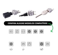 Kit 6 Adaptadores Tomada Benjamin 10A/20A Bivolt Universal 3 Pinos Grosso - imagem 3
