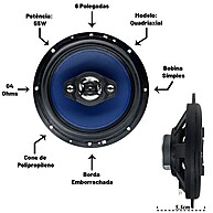 Kit Som Automotivo Completo: Rádio + 4 Alto-Falantes 6" - imagem 2