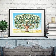 Árvore Genealógica Preenchível 6 Gerações - Moldura Decorativa para Família - imagem 3