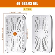 Pacote com 6 Caixas de Gel de Sílica Reutilizável 40g - Desumidificador Laranja para Verde com Indicador de Umidade - imagem 4