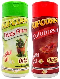 Temperos P/ Pipoca Popcorn Cx 12 Frascos. 6 Ervas Finas - 6 Calabresa - imagem 2