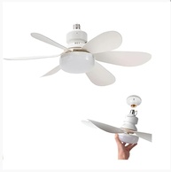 Ventilador de Teto com Luz LED e Controle Remoto – 6 Pás Silenciosas, Design Moderno, Ideal para Quartos e Salas - imagem 5