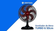 Ventisol Ventilador de Mesa 50cm com Motor Turbo e 6 Pás - Oscilação Automática e Design Premium - imagem 3