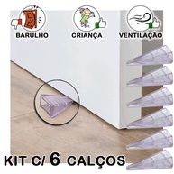 Aparador de Porta Flexível com 6 Unidades - Calço e Trava Protetor Contra Vento - imagem 5