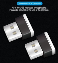 Kit 6 Lâmpadas LED USB Carro: Luz Noturna Decorativa e Atmosfera Automática - imagem 3