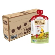Natuzinho, Kit com 6 Papinhas Orgânicas para Bebê, Sabor Banana e Morango, Sem Açúcar, Aditivos ou Conservantes, Ideal para Introdução Alimentar, 99g cada - imagem 1