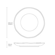 Conjunto com 6 Pratos Rasos Porto Brasil Orgânico Latte - Elegância e Segurança para sua Mesa - imagem 5