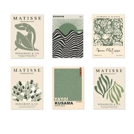 Pôsteres Botânicos Vintage Verde Sálvia - 6 Peças para Decoração Moderna e Boho - imagem 1