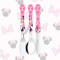 Kit Talheres Infantil Mickey & Minnie 6 Peças - Simonaggio | Segurança e Diversão nas Refeições - imagem 3