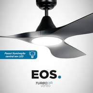 Ventilador de Teto EOS Turbo Vento 3 Pás com Controle Remoto 112cm - Silencioso, 6 Velocidades, Bivolt - imagem 4