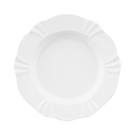 Pratos Fundo Oxford Soleil White - 6 Peças com Relevo Clássico - imagem 1