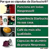 60 Cápsulas Starbucks Nespresso - Degustação Café - Cápsula Alumínio - imagem 5