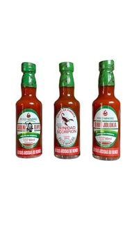 Kit Mais Fortes Do Mundo Carolina Reaper Trinidad Scorpion Bhutjolokia Molho 60 Ml Fogo Mineiro - imagem 1