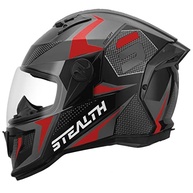 Capacete Fechado Pro Tork Stealth Concept Brilhante - Cinza/Vermelho Tam. 60: Segurança e Estilo para Sua Pilotagem - imagem 2