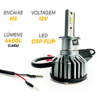 Lâmpada LED H3: Visibilidade Extreme Cut 6000K - imagem 2