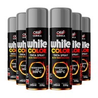 Kit 6 Tintas Spray Alta Temperatura Prata - Resistência até 600°C para Motores, Escapamentos, Fornos e Churrasqueiras - imagem 2