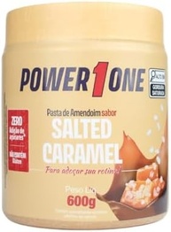 Pasta De Amendoim Salted Caramelo 600g Zero Açúcar Power1one - imagem 1