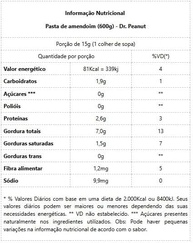 Pasta de Amendoim - 600G Cookies and Cream com Whey Protein - Dr. Peanut, Dr. Peanut - imagem 2