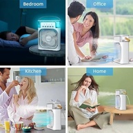Ventilador Portátil 3 em 1 com Umidificador e Climatizador Rosa - 600ml, 3 Velocidades - imagem 5