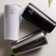 Copo Térmico Wolff 600ml Aço Inox - Parede Dupla com Tampa Branca para Viagem - imagem 3