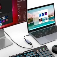 Adaptador USB-C para HDMI 4K 60Hz Thunderbolt 3 - Conecte seu MacBook com Estilo Azul - imagem 4