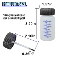 Recipiente para Tinta de Retoque com Pincel e Tampa - 60ml com Bola de Mistura para Reparos Automotivos e Artesanato - imagem 3