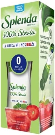 SPLENDA Adoçante Líquido Stevia Caixa 60ml - imagem 3
