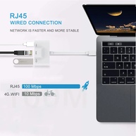Adaptador USB-C para Ethernet + Leitor de Cartão 60W - imagem 4