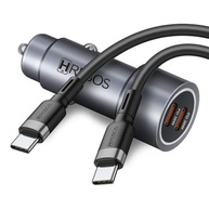 Carregador Veicular Turbo 60W Duas Saídas USB-C + Cabo Tipo-C Rápido - imagem 4