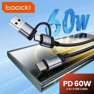 Cabo USB-C 60W Toocki: Carregamento Rápido iPhone 15 - imagem 2
