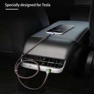 Cabo USB-C 60W: Carga Rápida Tesla & Celular - imagem 2