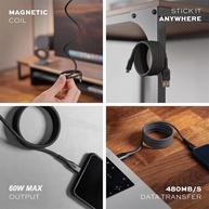 Cabo USB-C 60W: Carregamento Rápido e Magnético - imagem 2