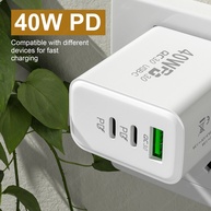 Carregador USB-C 60W: Rápido, 3 Portas e Universal - imagem 2