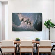 Quadros Decorativos 3D 60x40cm - Tela Romântica em Canvas com Moldura de Madeira Maciça - imagem 5