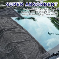 Toalha de Secagem de Carro Amooca Premium 1200 GSM - Microfibra Ultra Absorvente 61x89 cm - imagem 4