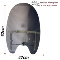 Bolha Para-brisa Moto Custom Honda Shadow 750 - Fume 62x47cm | Proteção e Estilo - imagem 5