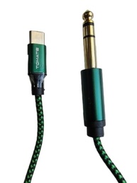 Cabo Adaptador USB-C para P10 6.35mm Estéreo: Conexão Profissional de Alta Fidelidade - imagem 2