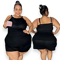 Pijama Plus Size: Conforto Suede Canelado 50 ao 64 - imagem 1