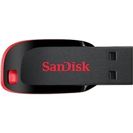 Pen Drive Cruzer Blade, SanDisk, 64GB, SDCZ60-064G-B35, Preto - imagem 2