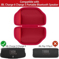 Capa Rígida Baval Premium para JBL Charge 6/5: Proteção Total e Estilo Vermelho - imagem 4
