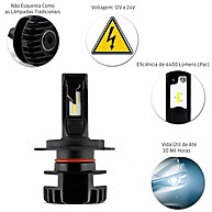 Super LED H27: Iluminação Automotiva 6500K - imagem 2