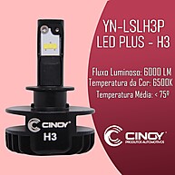 Super Led H3: Iluminação Automotiva 6500K - imagem 2