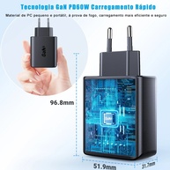 ACEFAST 65W: Carregador GaN + Dock 4K - imagem 3