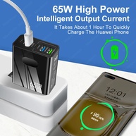 Carregador GaN 65W: 5 Portas, Turbo e Universal! - imagem 2