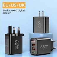 Carregador GaN 65W USB-C: Power Rápido e Display LED - imagem 2